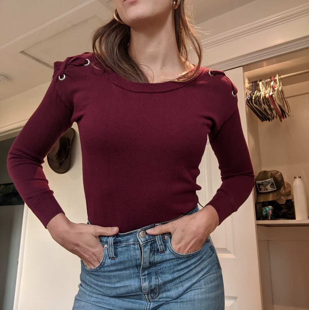 Stitch Fix Harper Lane Maroon Top